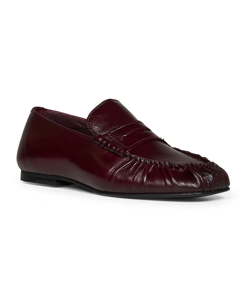 Alohas Women's Loafers Aven Burgundy Crinkled Leather Sustainable Burgundy
