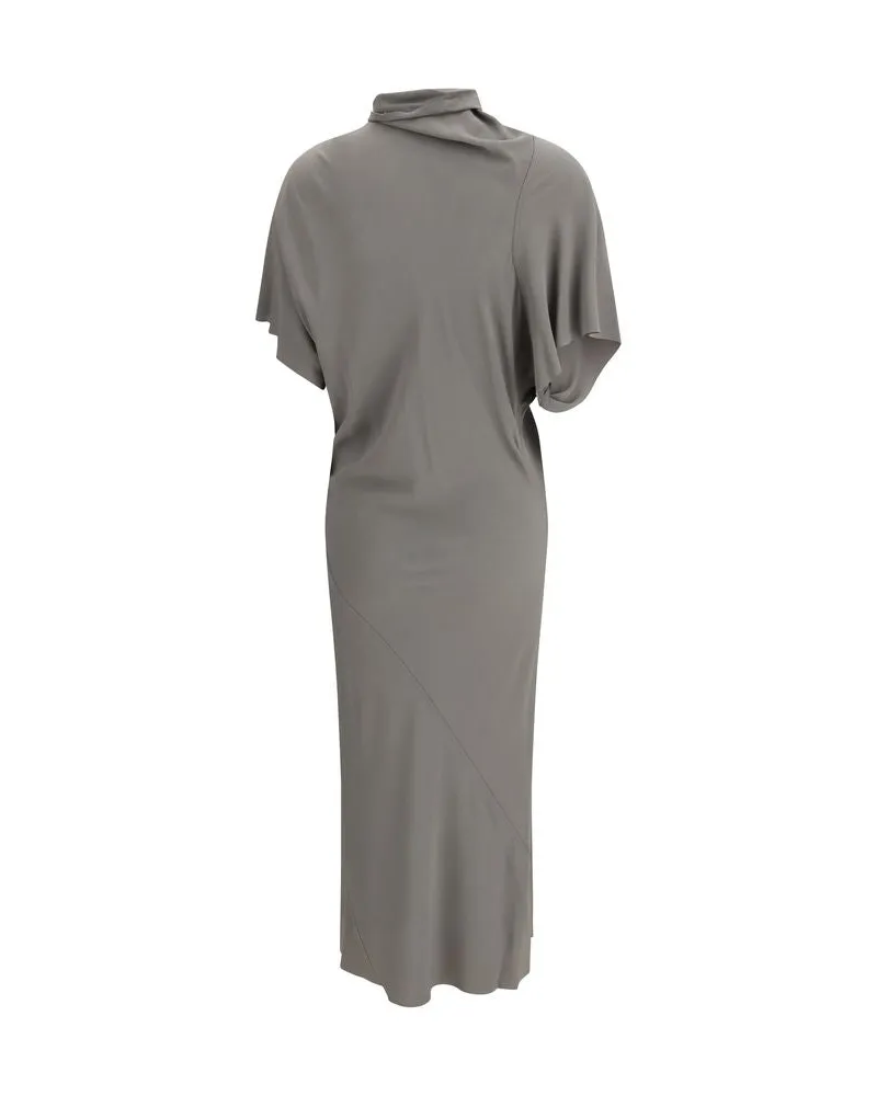 Rick Owens Women's Gray Acetate Casual Dress Gray