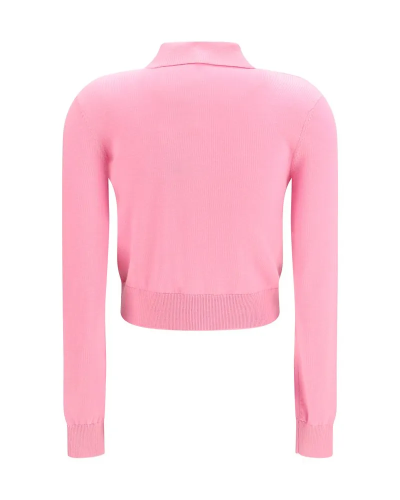 Self-Portrait Women's Multicolor Wool Oves Aries Cardigan Clothing Pink