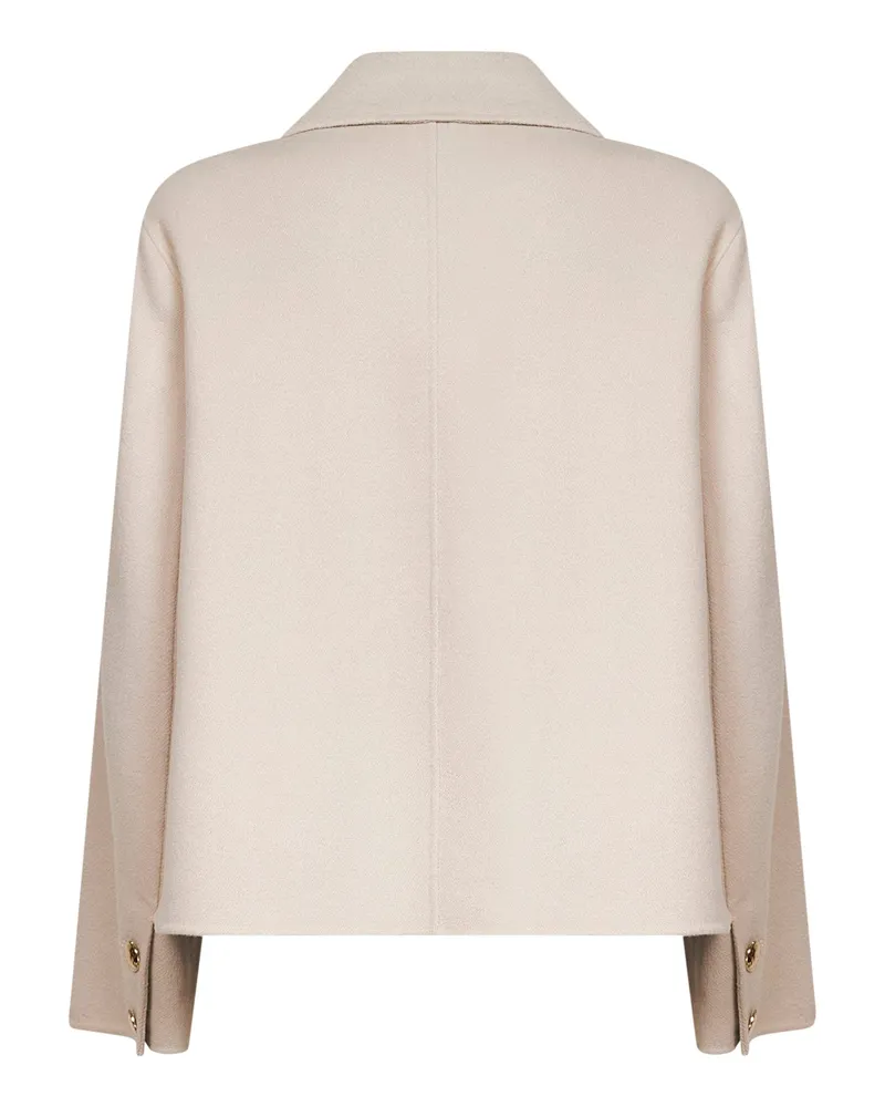Max Mara Women's Jacket Smmsorriso Double-Faced Wool Beige Virgin Beige