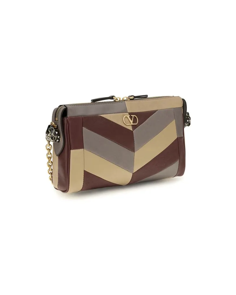 Valentino Garavani Nappa Leather Shoulder Bag — Multicolor Multicolor