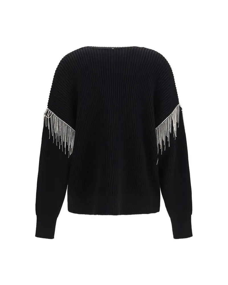 Max Mara Women's Black Wool Oves Aries Cardigan Clothing Black