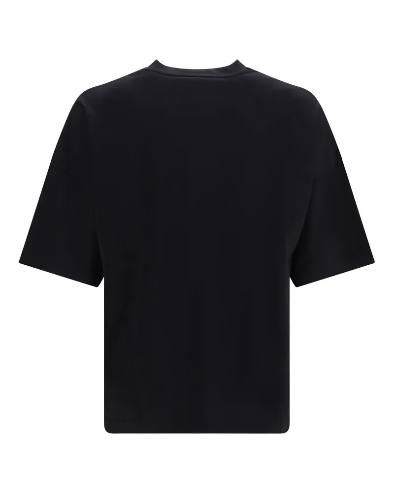 Palm Angels Men Vintage Box Logo T-Shirt Black-Off White Cotton T-Shirts And Polos Black