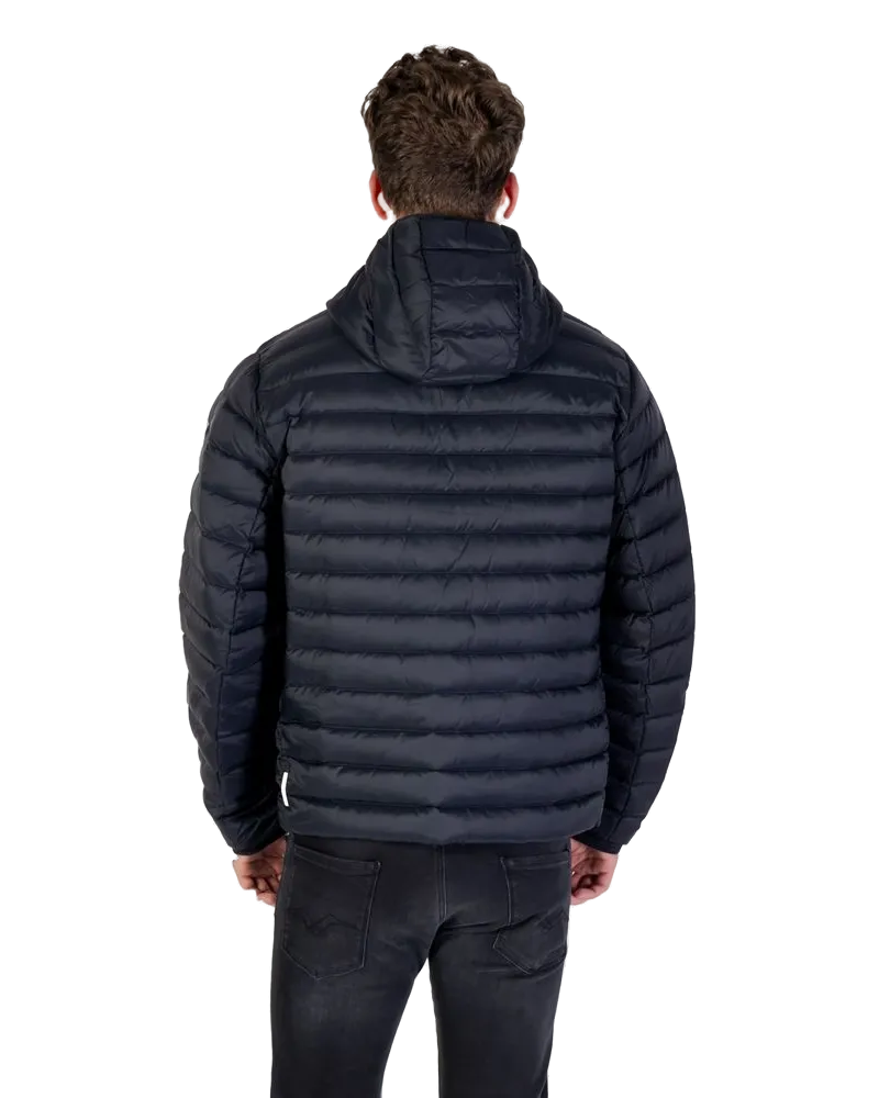 Armani Exchange Quilted Polyamide Down Jacket — Blue Blue