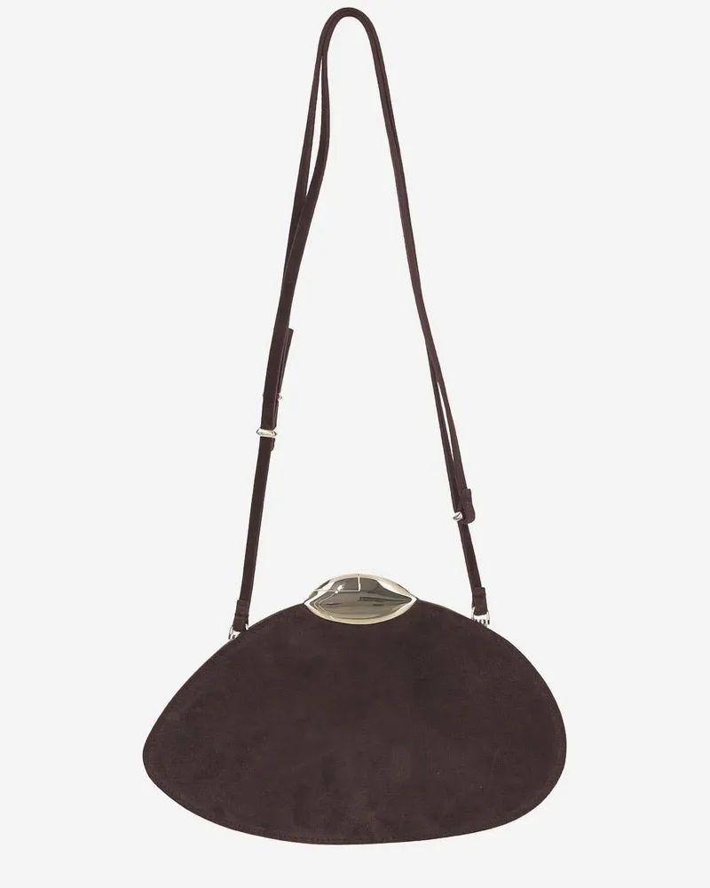Benedetta Bruzziches Women's Belle De Jour Suede Leather Bag Brown Shoulder Brown