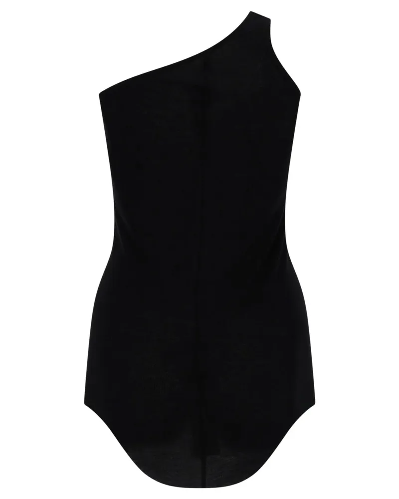 Rick Owens Lilies Fluid Viscose Blouse — Black Black