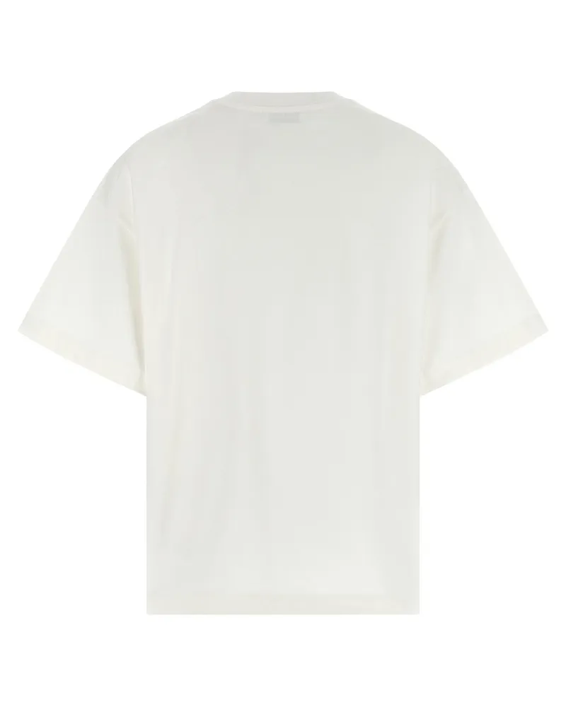 Jil Sander Logo-Print Cotton Jersey T-Shirt — Cream Cream