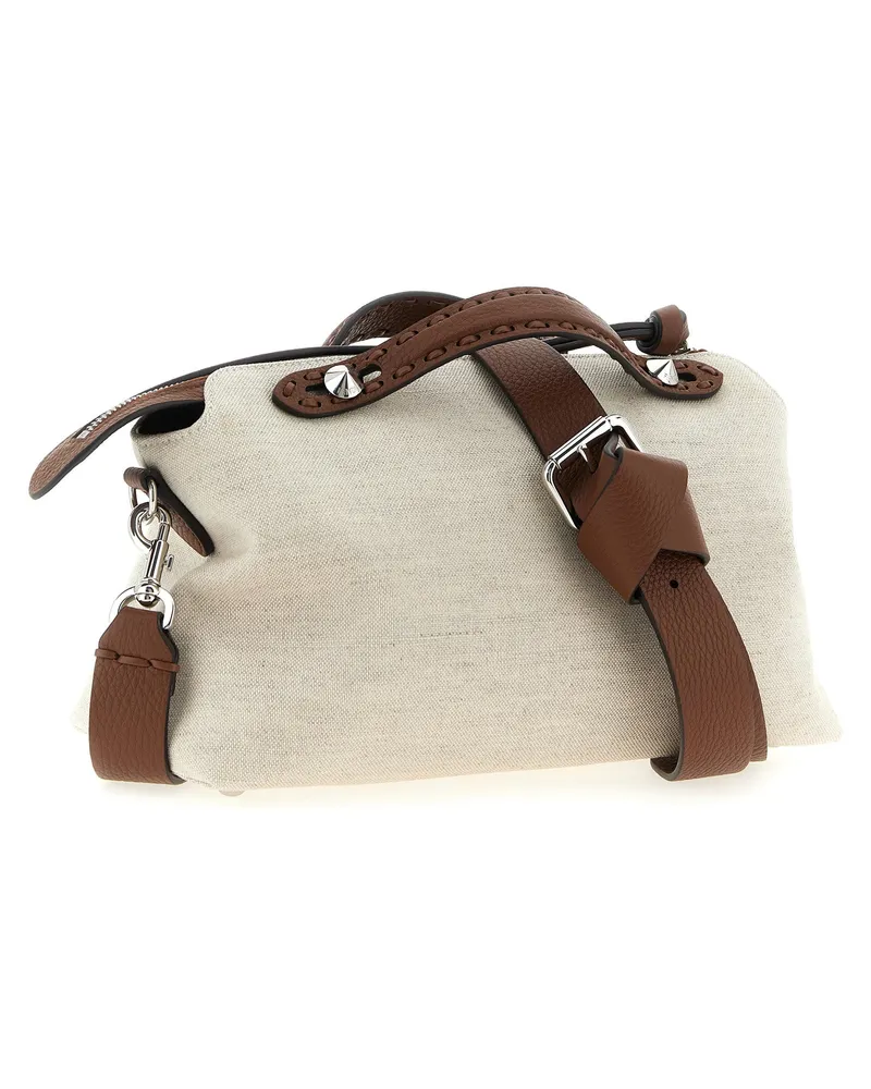 Fendi By The Shoulder Bag — Cream Cream