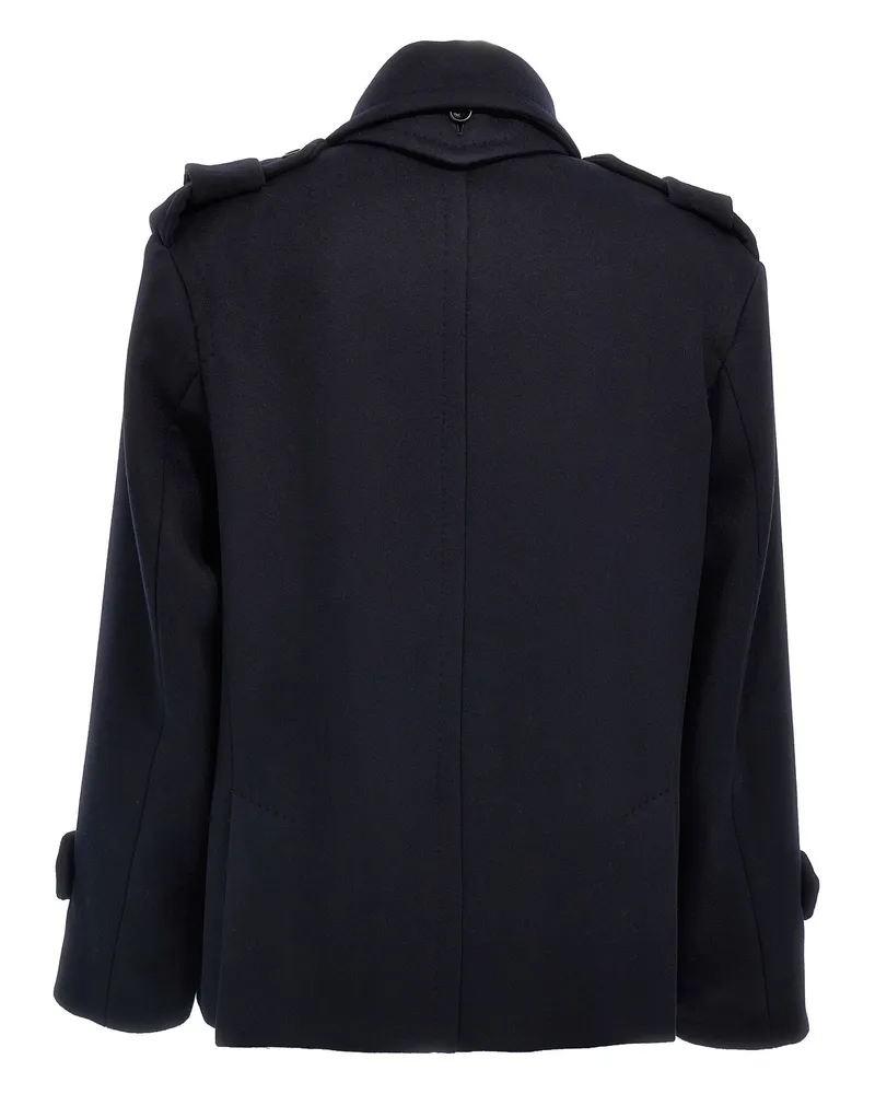 Max Mara Coat — Navy Navy