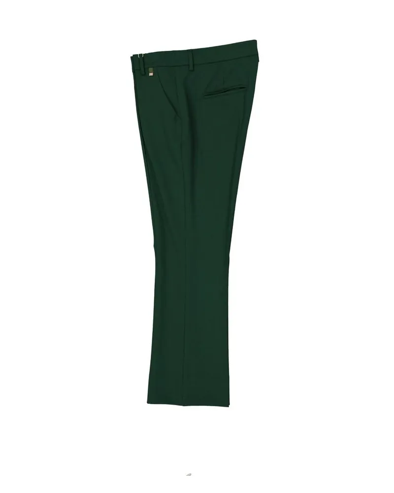 Herno Women's Bicolor Elastane Cropped Pants Green