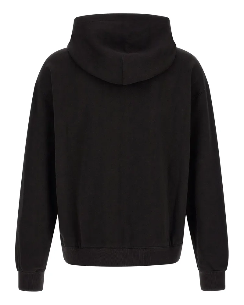 Dolce & Gabbana Logo Plaque Hoodie — Black Black