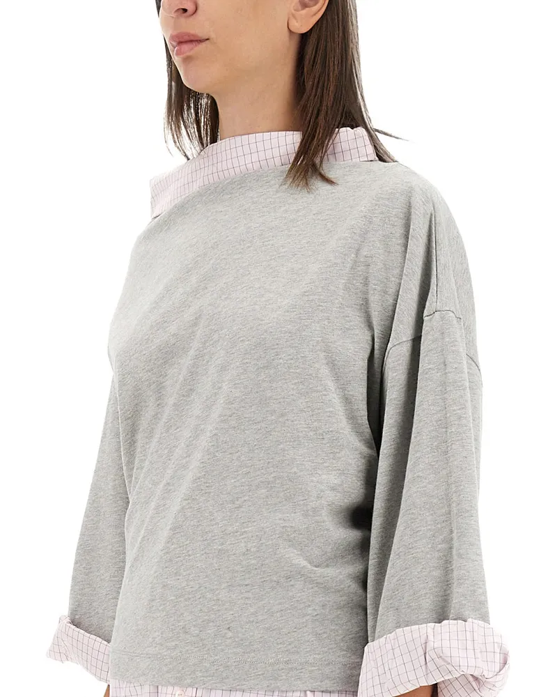 Dries van Noten Cotton Sweatshirt — Gray Gray