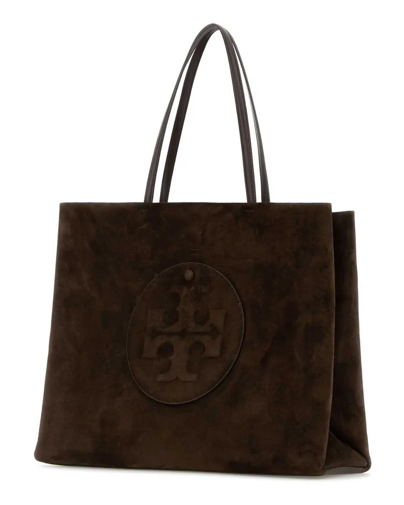 Tory Burch Women's Brown Suede Ella Shopping Bag 200 Borse A Mano Brown