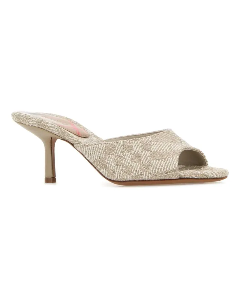 Burberry Women's Mews Mule Beige Fabric Sandal Beige