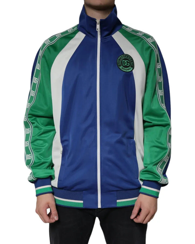 Dolce & Gabbana Men's Multicolor Polyester Full Zip Bomber Jacket Clothing Multicolor