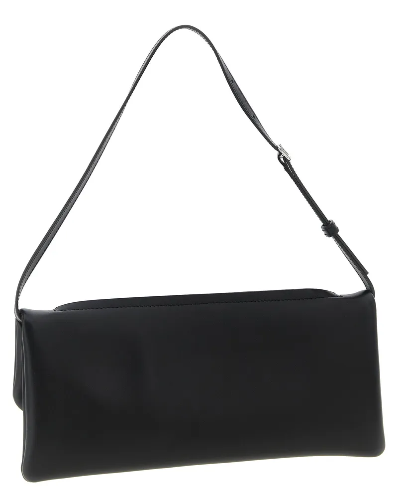 Courrèges Women's Black Cowhide Clutch Bag Black
