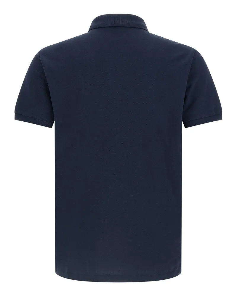 Ralph Lauren Logo-Embroidered Piqué Cotton Polo — Navy Navy