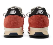 Women's Suede And Mesh Sneaker Orange Rubber