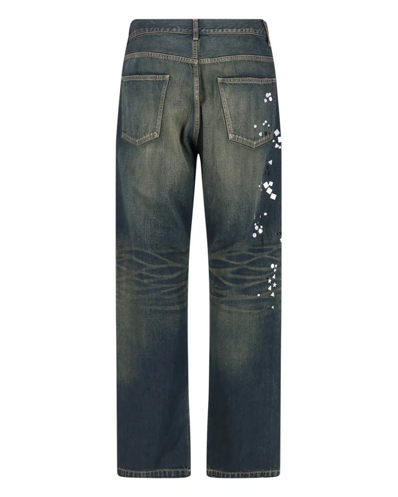 MIHARAYASUHIRO Men's Jeans Blue Cotton Blue