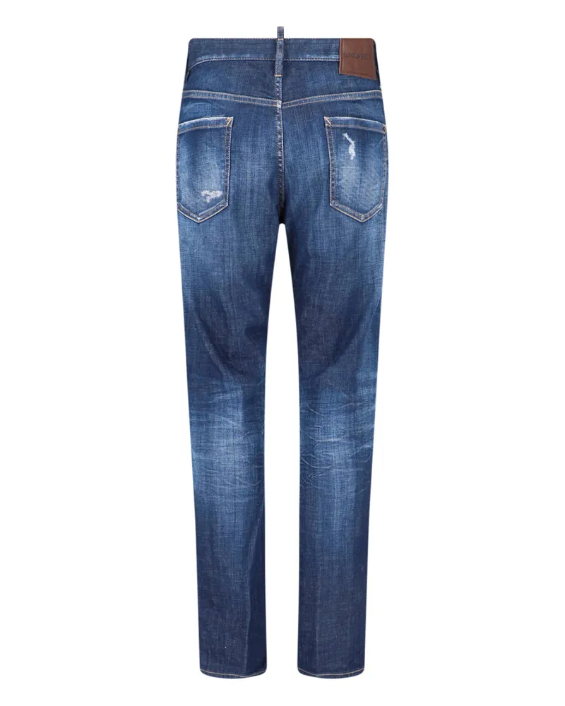 Dsquared2 Men's Jeans Blue Cotton Blue