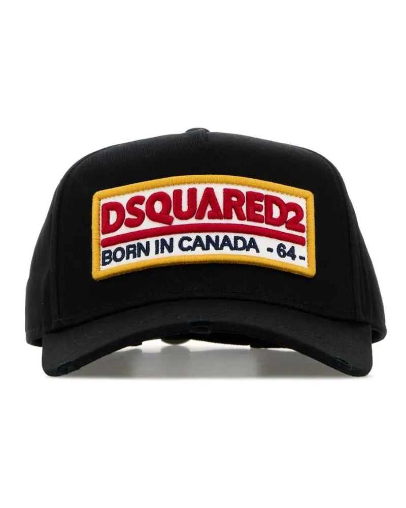 Dsquared2 2124 Exterior: Cotton Cappelli Hat Black