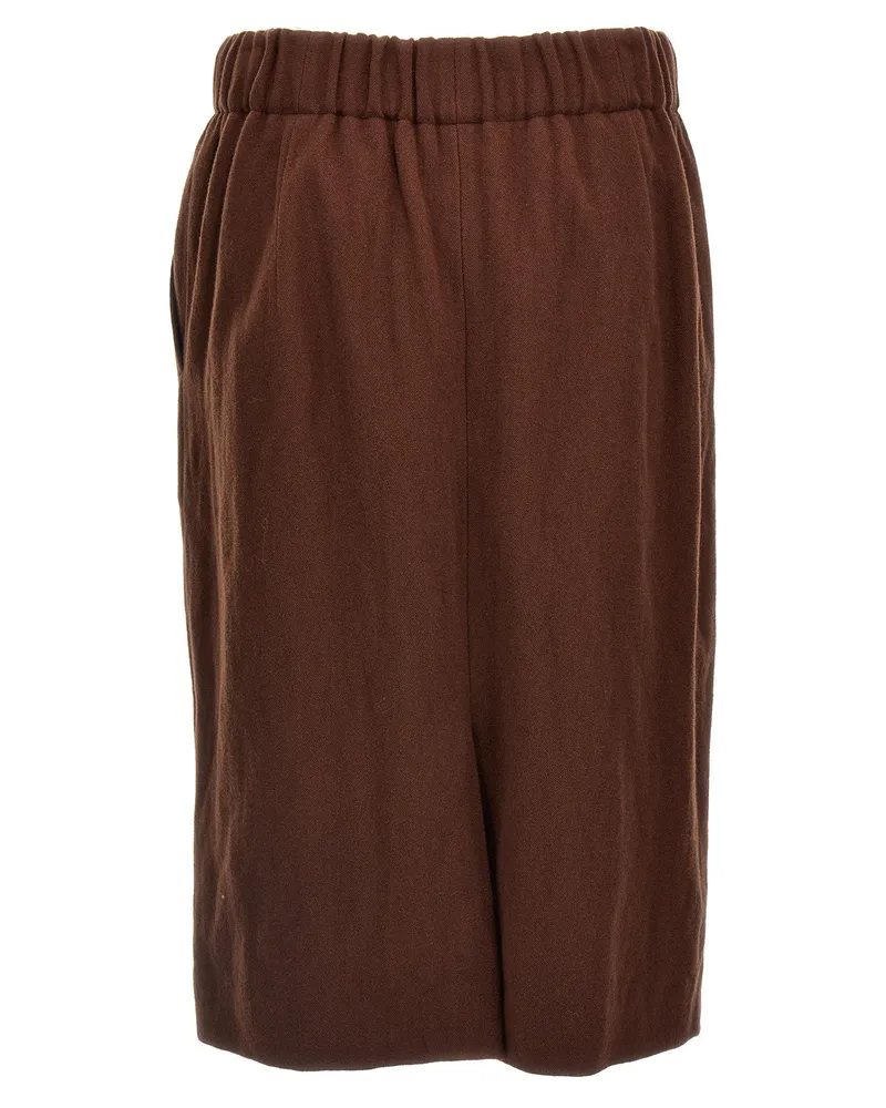 Dries van Noten Safya Skirt — Brown Brown