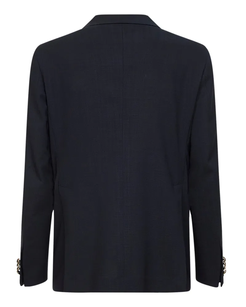 Tagliatore Men's Blazer Vesuvio Blue Virgin Wool Jacket Blue