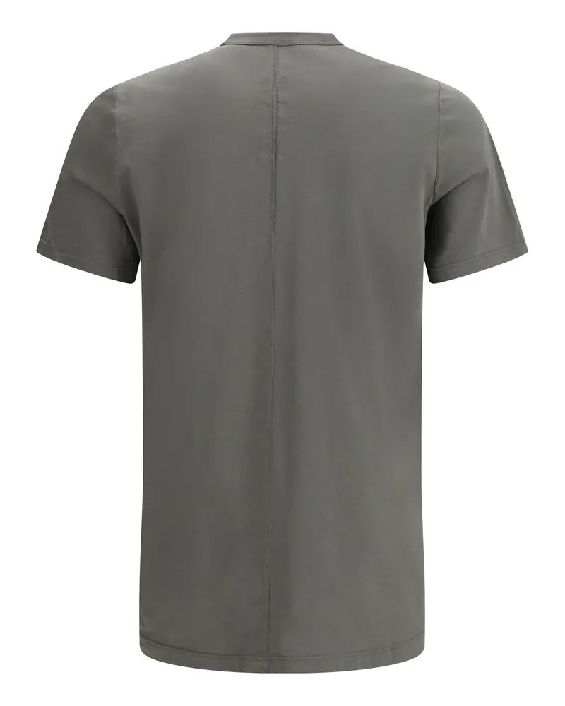 Rick Owens Crew Neck Cotton T-Shirt — Gray Gray