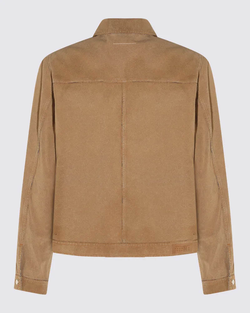 Maison Margiela Men's Jackets Sand _100 % Co Beige
