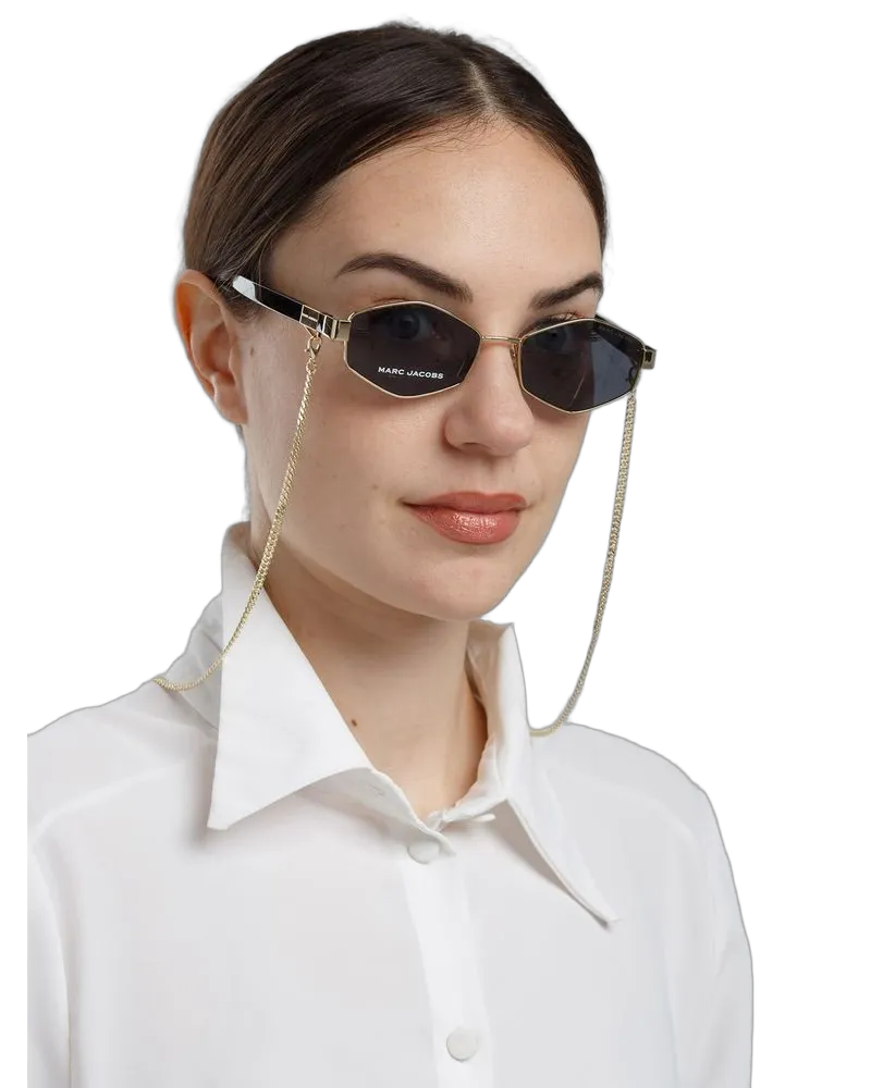 Marc Jacobs Women's Sunglasses Grey-Gold Metal Gold