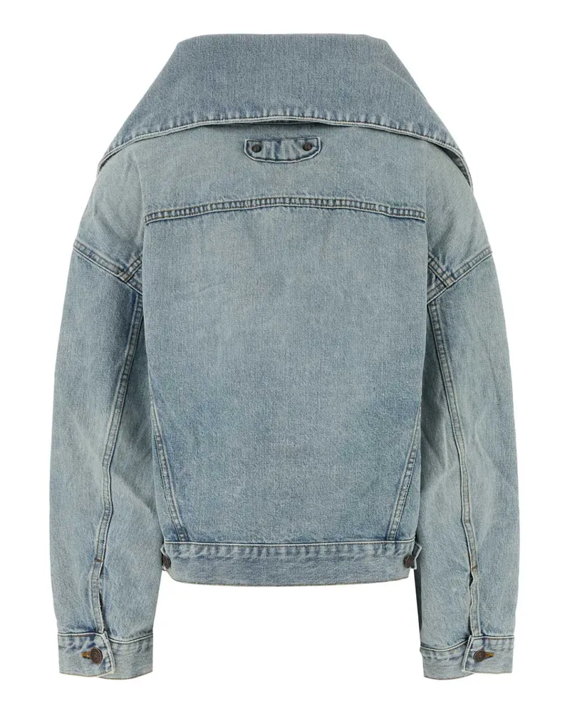 Balenciaga Collar Jacket — Blue Blue