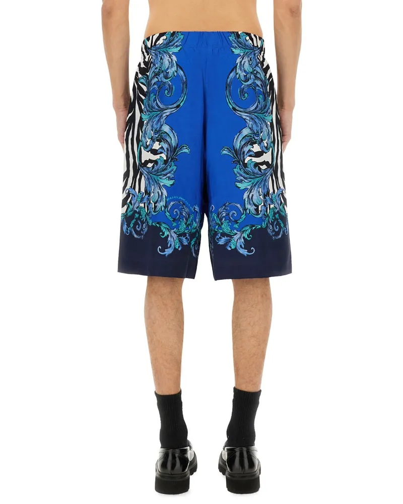 Versace Jeans Viscose Bermudas — Blue Blue