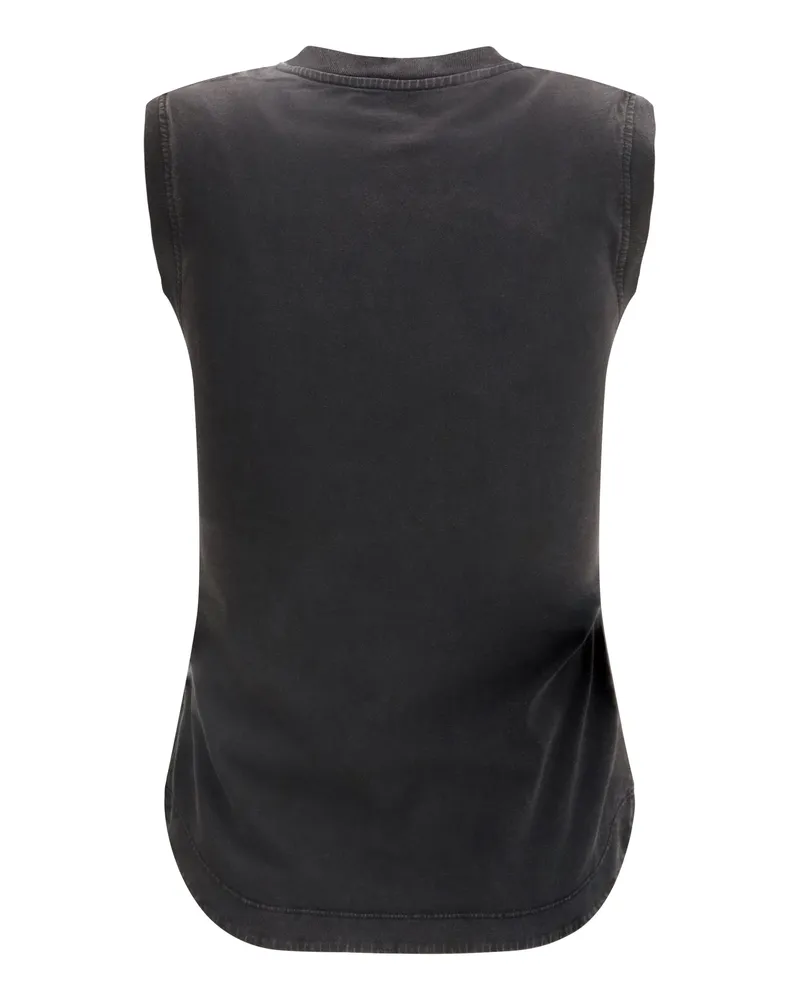 ATTICO Women's Reese Tank Top Faded Black Cotton Faded