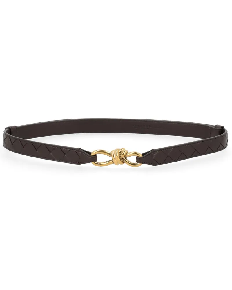 Bottega Veneta Let's Go Belt — Brown Brown