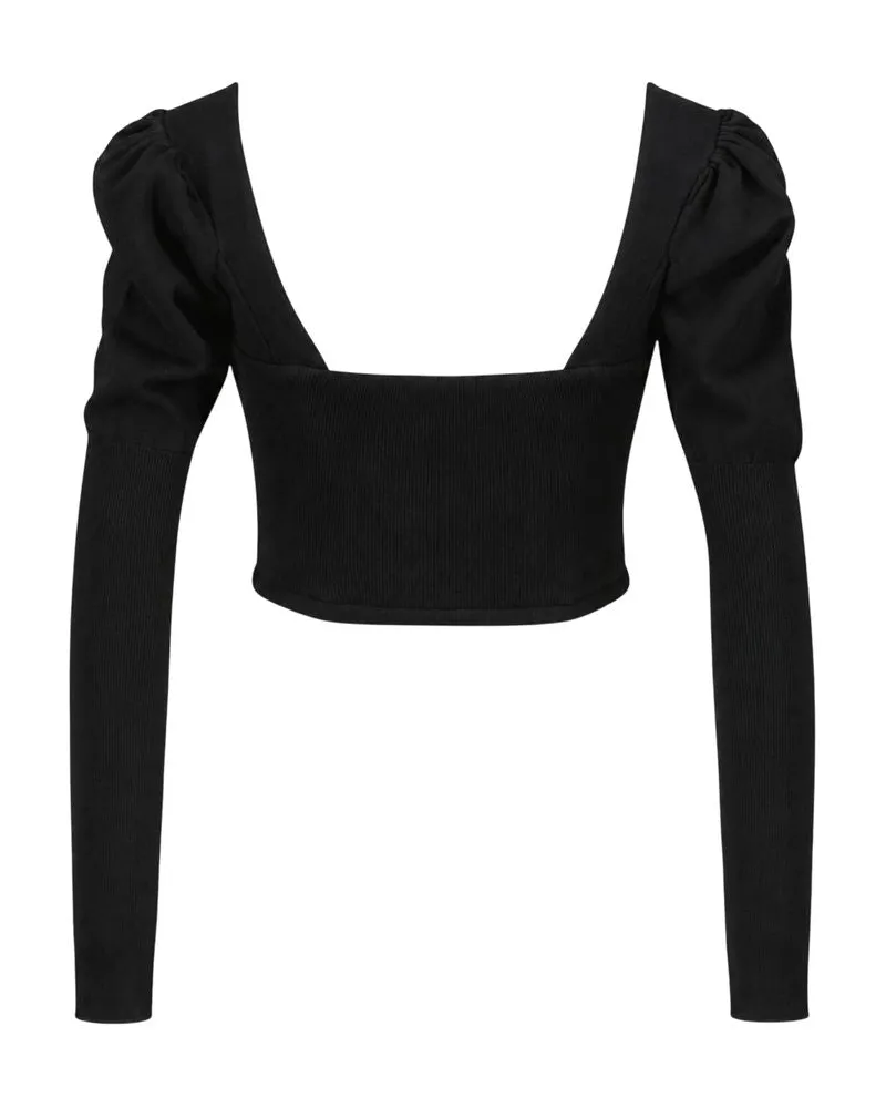 Vivienne Westwood Women's Bea Corset Cardigan -  Cotton Black Ready-To-Wear Knitwear Black