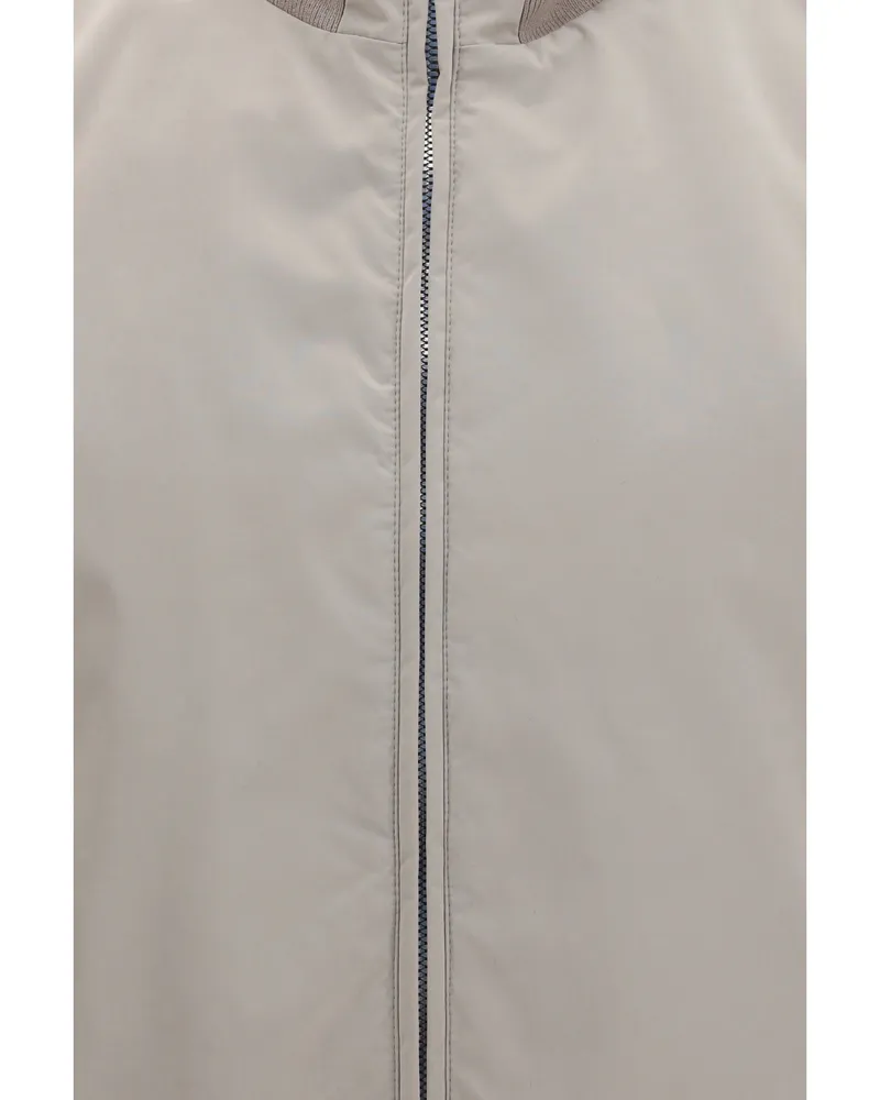 Brunello Cucinelli Men's Sleeveless Vest Jacket Brown Freddo-Panama Polyester Freddo/panama Brown