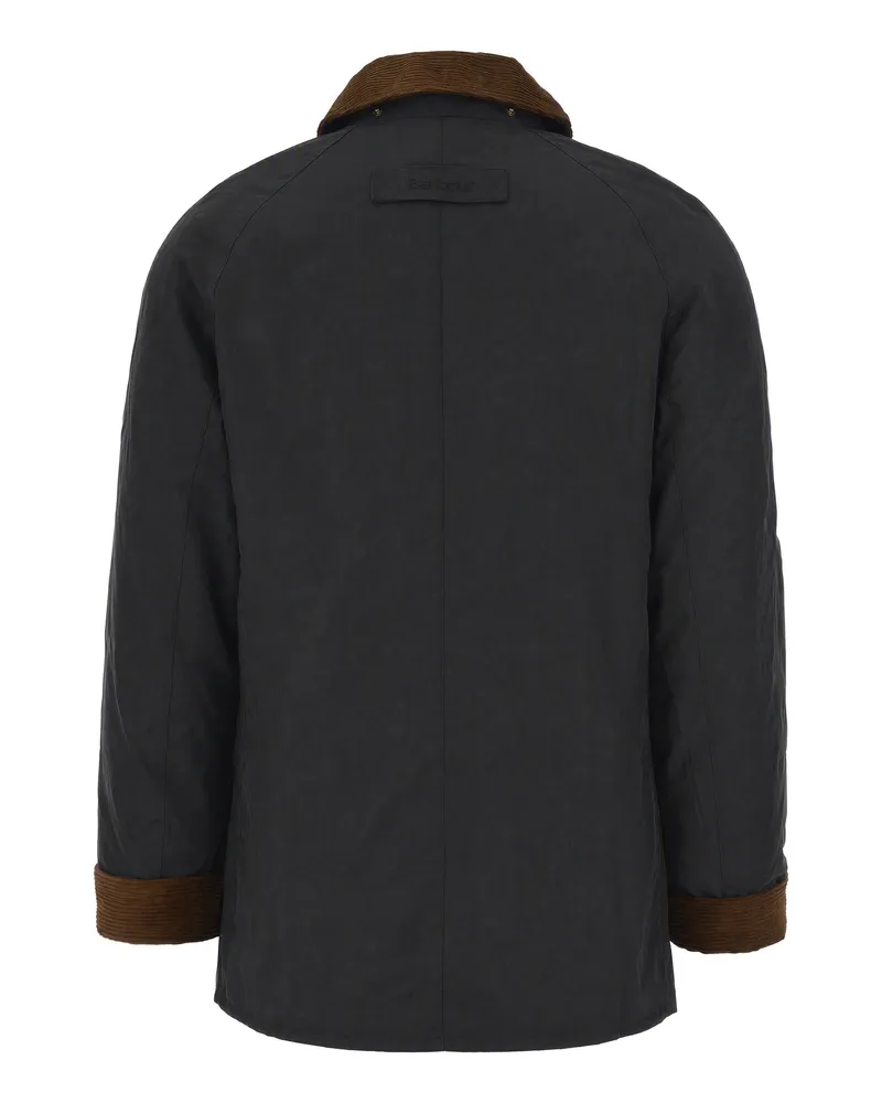 Barbour Men Waxed Cotton Jacket Ashby Sage Black