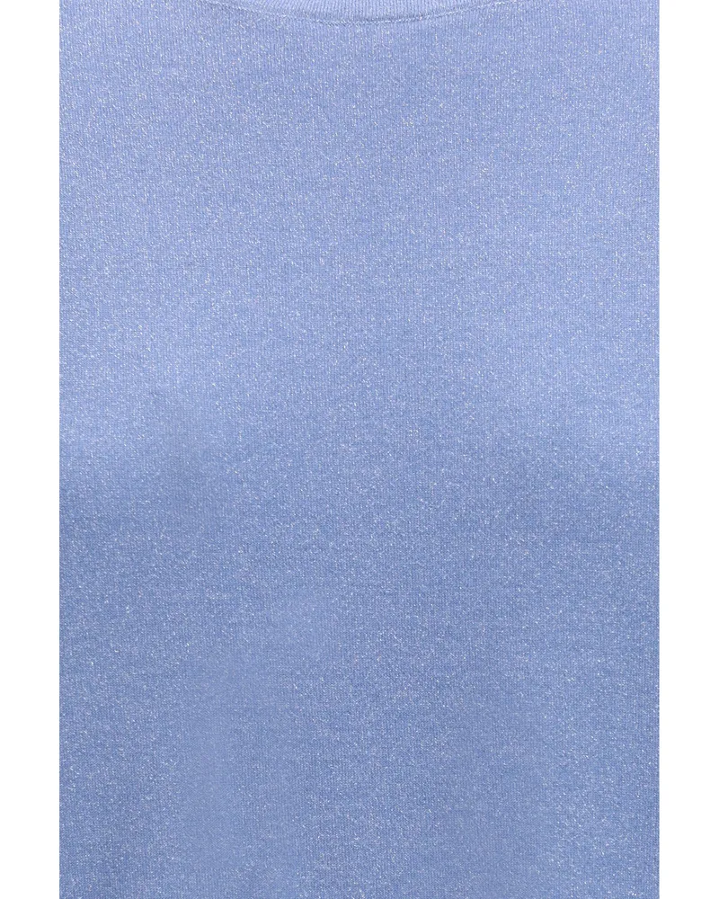 Brunello Cucinelli Women's Cashmere T-Shirt Blue Dusk T-Shirts & Jerseys Blue