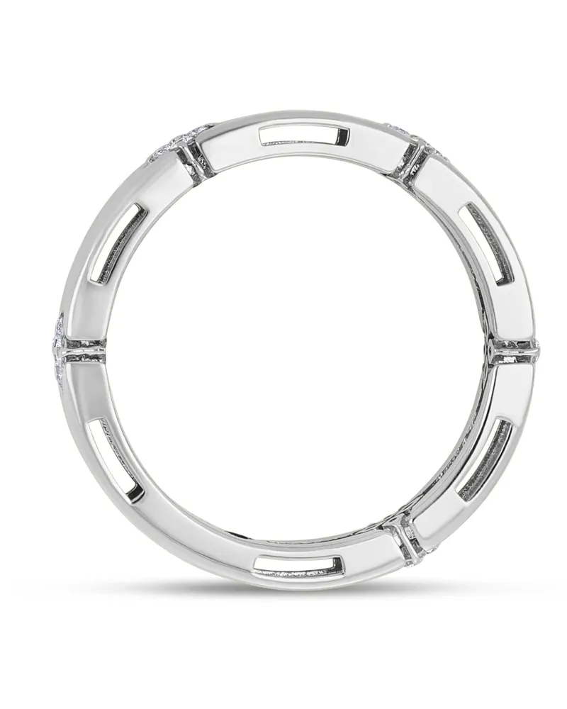 Roberto Coin Women's 18kr White Gold Diamonds Ring Ss26 W White
