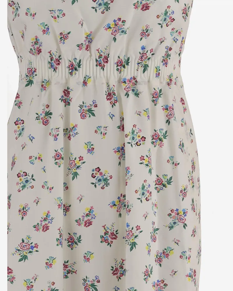 Tory Burch Women Dress Sleeveless Cotton Floral Multicolour Multicolor