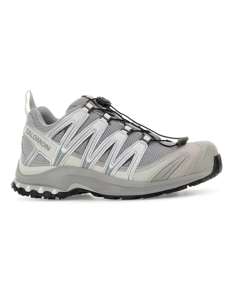 Salomon Unisex Silver Mesh And Synthetic Leather Xa Pro 3d Sneakers Sillunroc Silver