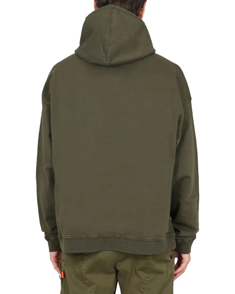 Dsquared2 Mini Logo Cotton-Blend Sweatshirt — Green Green