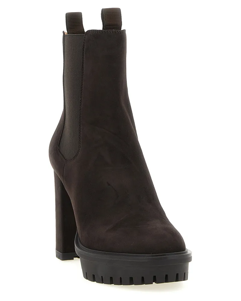 Gianvito Rossi Barry Ankle Boot — Black Black