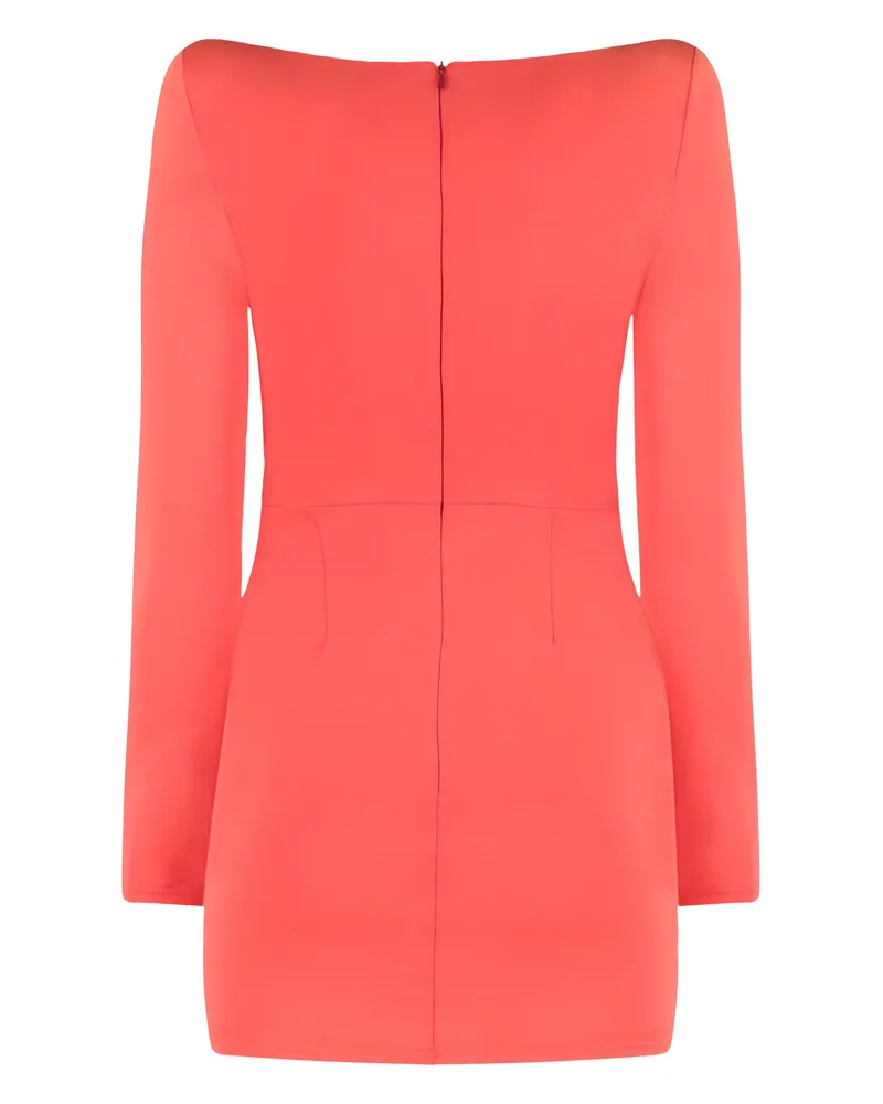 Alex Perry Women's Mini Dress Coral Technical Fabric Nylon Coral