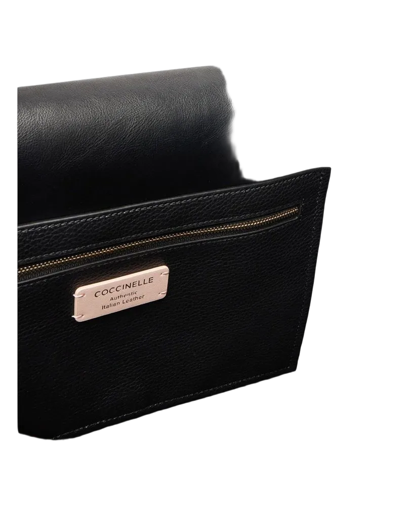 Coccinelle Women's Shopper Bag Black Cowhide Shopper-bags Black