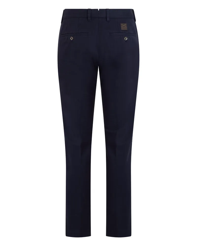 Slowear Men's Slim Fit Trousers Dark Blue Cotton Navy
