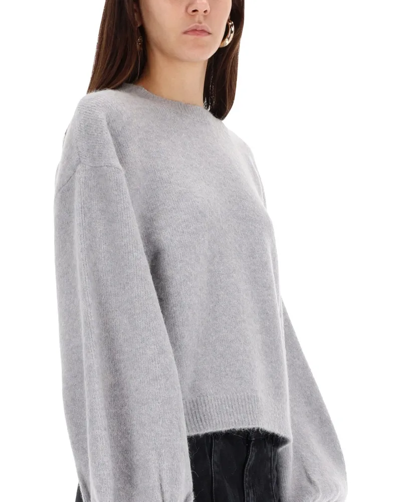 ROTATE Birger Christensen Wide Sleeve Wool Blend Sweater — Gray Gray