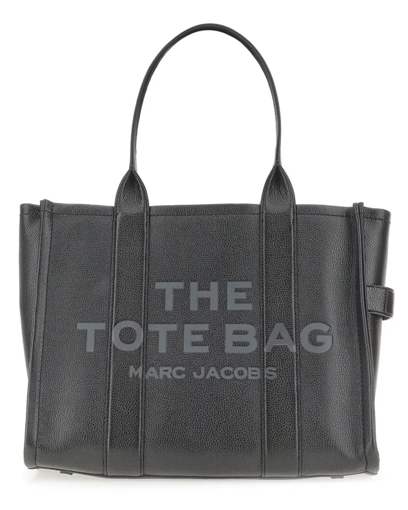 Marc Jacobs Women's Tote The Black Leather Cow Handbags Hand Bags Black