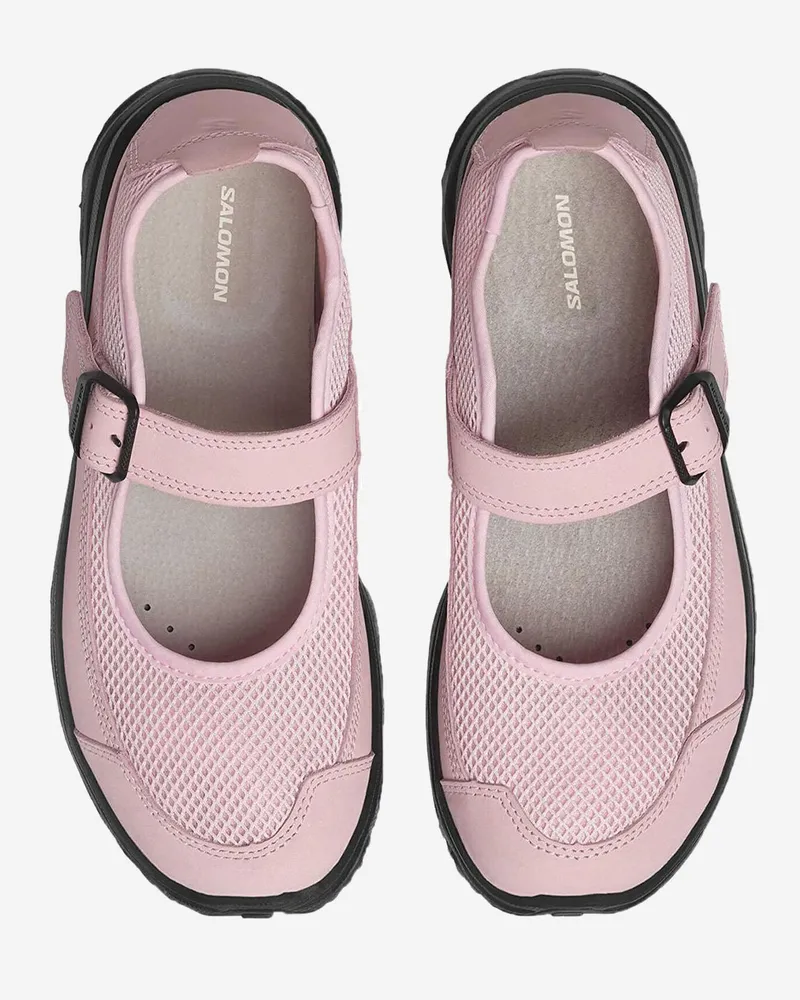 Salomon Women's Sneakers Rx Marie-Jeanne Pink Leather Trainers Pink