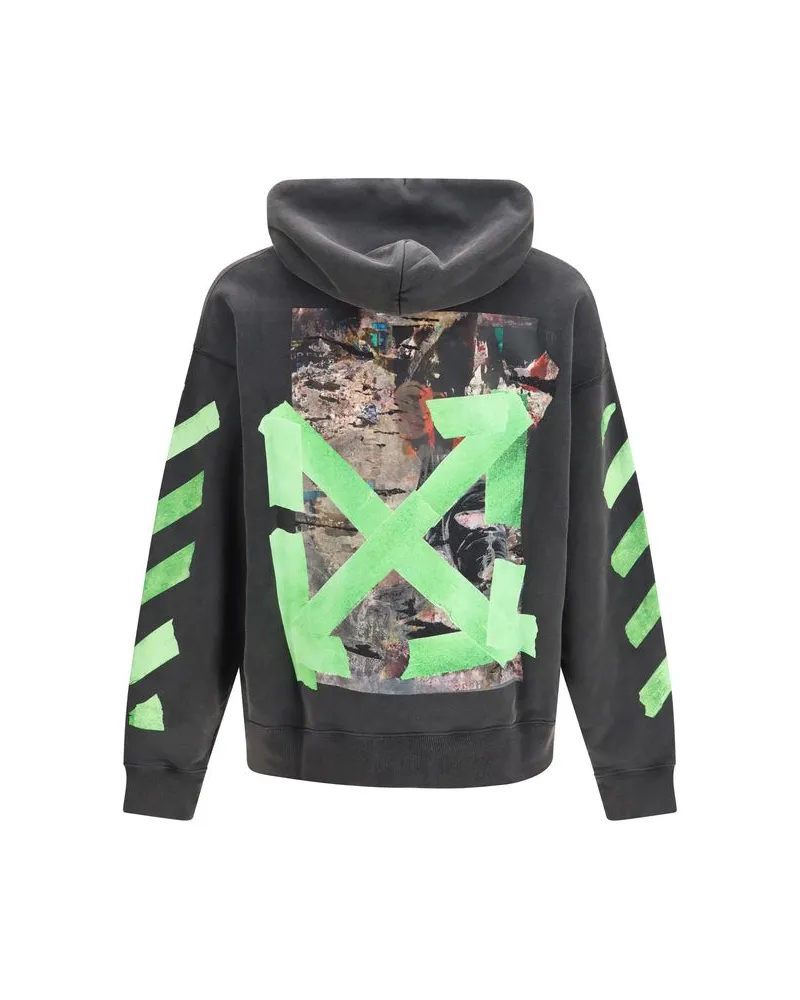 OFF-WHITE Men's Gray Cotton Sweatshirt Clothing Gray